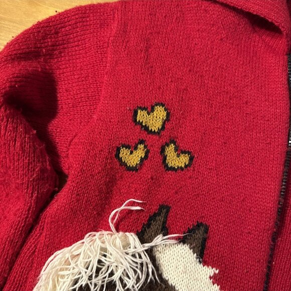 READ!  VTG Rods 3D Horse Girls Sweater Kids Medium 10/12 Craft Project Repurpose - Picture 6 of 14